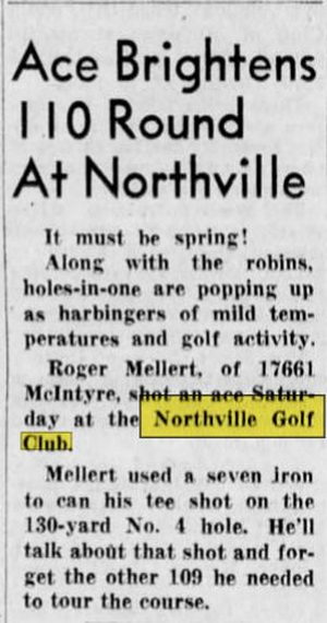 Northville Golf Club - Mar 28 1954 Article (newer photo)